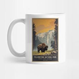 Yellowstone National Park Vintage Poster Mug